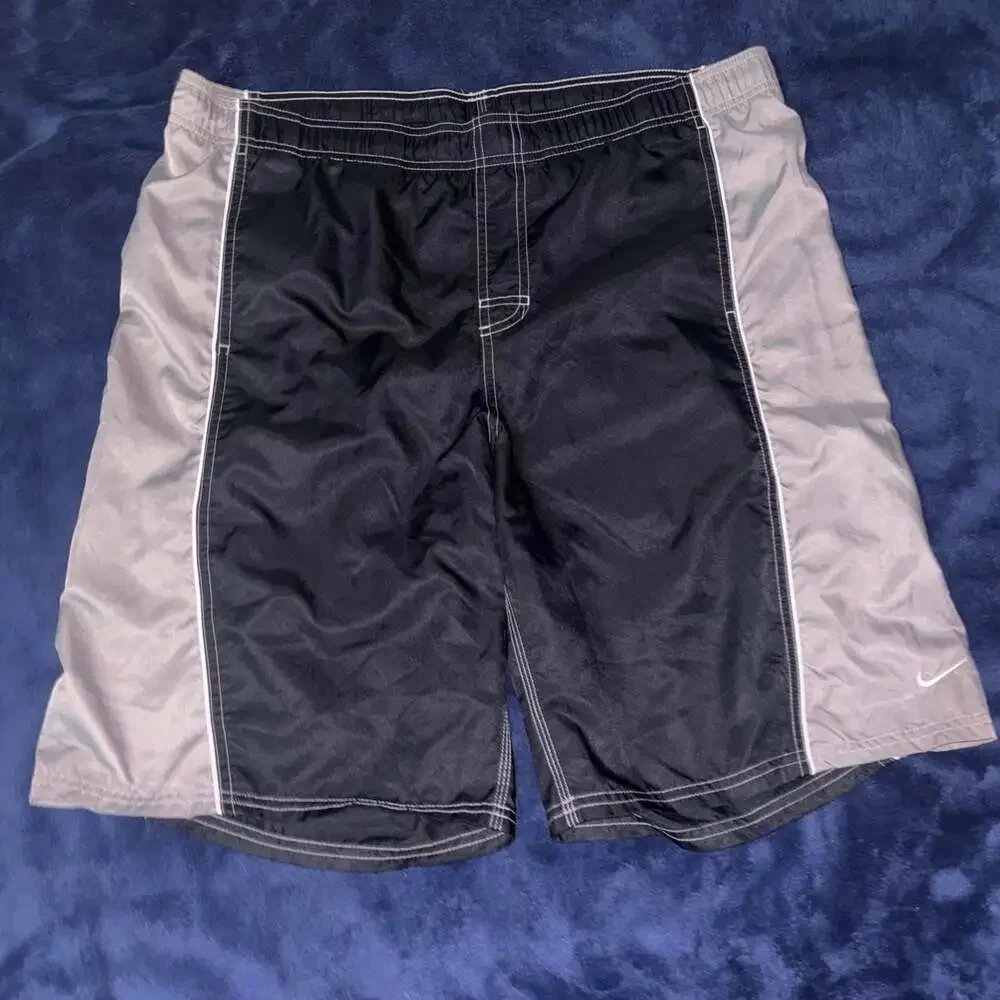 Nike Vintage Athletic Shorts Black Gray XL